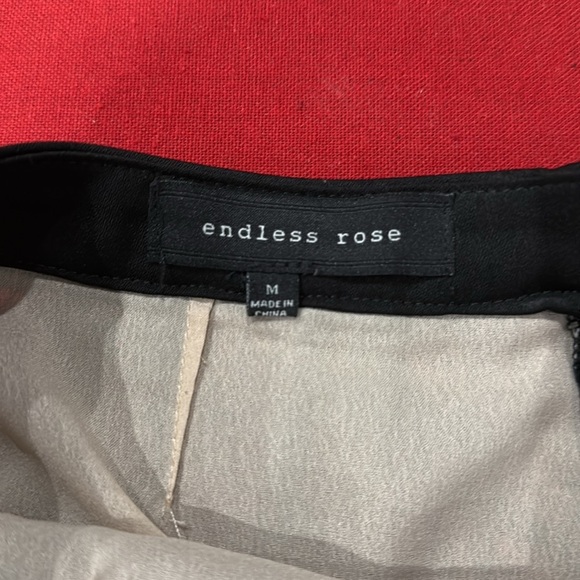 Endless Rose Black Mini Skater Skirt - Picture 3 of 4